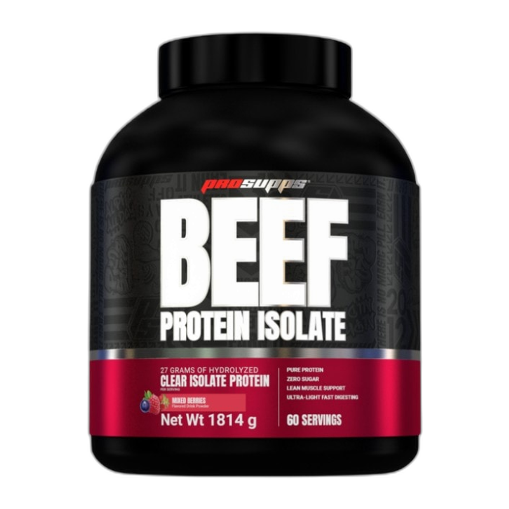 ProSupps Beef Protein Isolate, Mixed Berries - 1814g