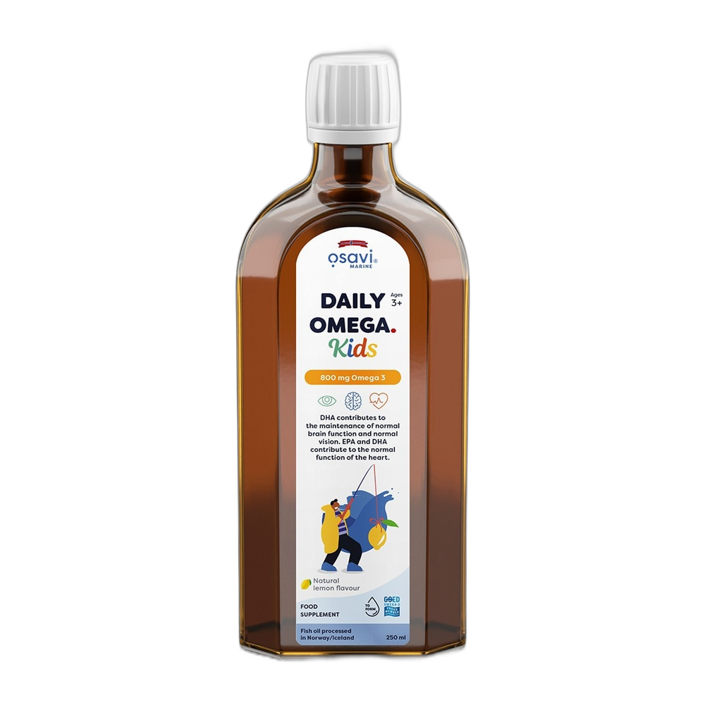 Osavi Daily Omega Kids, 800mg Omega 3 (Natural Lemon) - 250 ml.