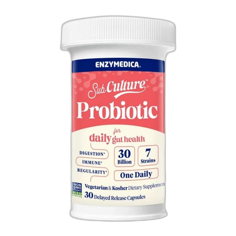 Enzymedica SubCulture Probiotic for Daily Gut Healt - 30 caps