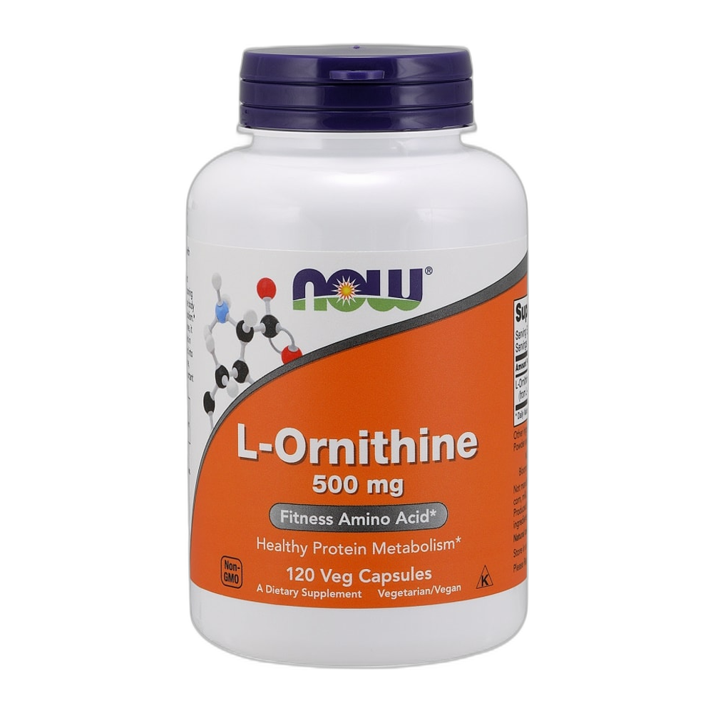 NOW Foods L-Ornithine, 500mg - 120 vcaps
