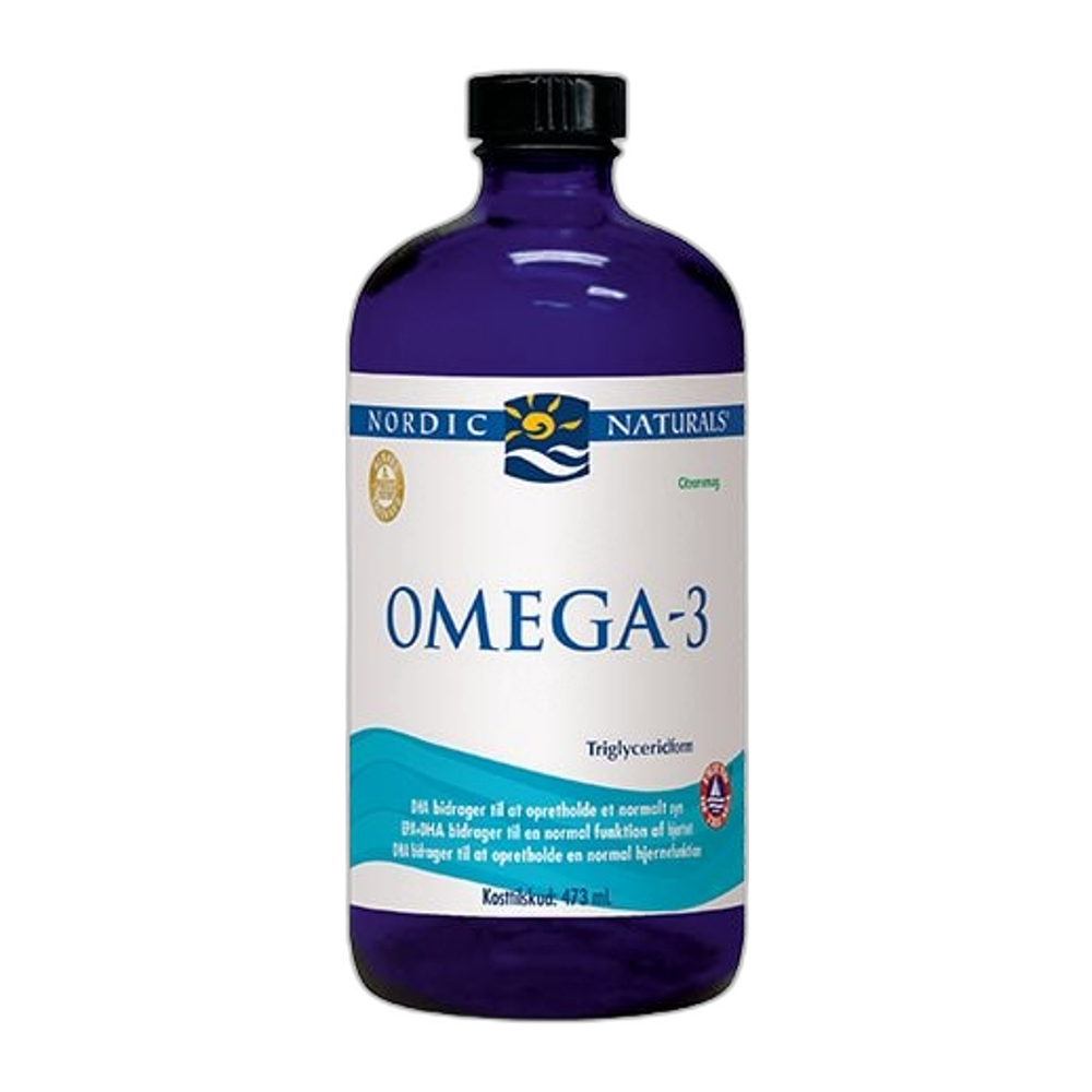 Nordic Naturals (Danish Label) Omega-3 Fiskeolie, 1560mg Lemon - 473 ml.
