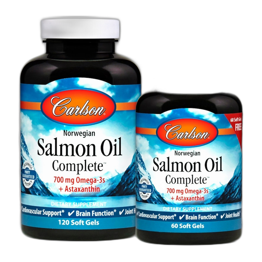 Carlson Labs Norwegian Salmon Oil Complete - 120 + 60 softgels