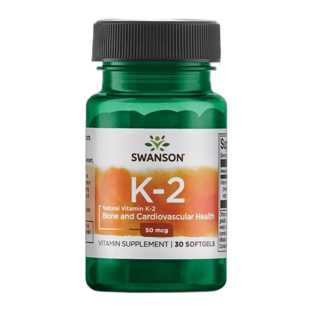 Swanson Vitamin K-2 - Natural, 50mcg - 30 softgels