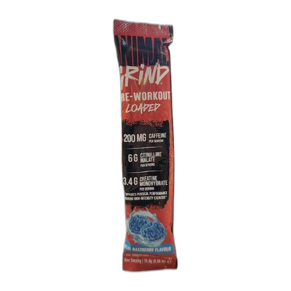 Universal Nutrition Animal Grind Pre-Workout Loaded, Blue Razzberry - 15.9g (1 serving)