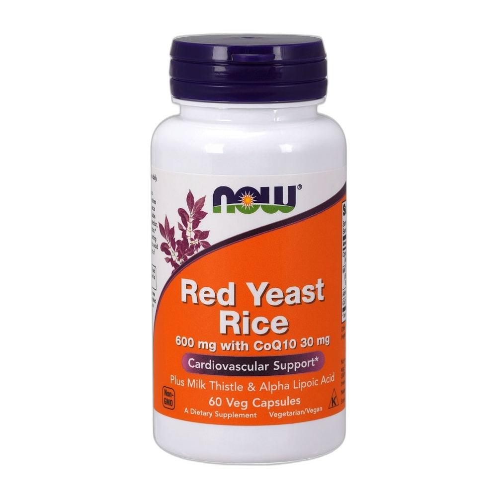 NOW Foods Red Yeast Rice with CoQ10, 600mg - 60 vcaps