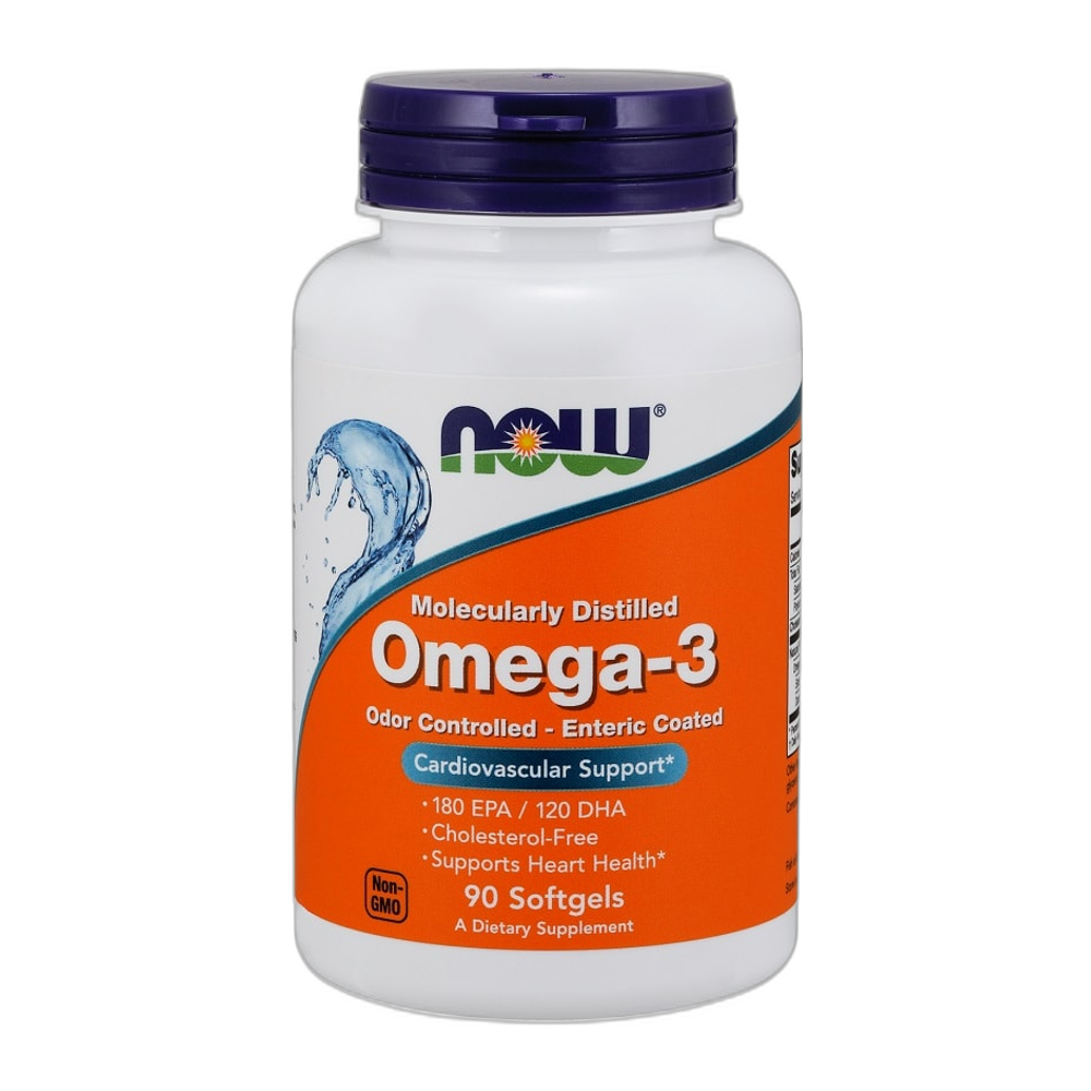 NOW Foods Omega-3 Enteric Coated - 90 softgels