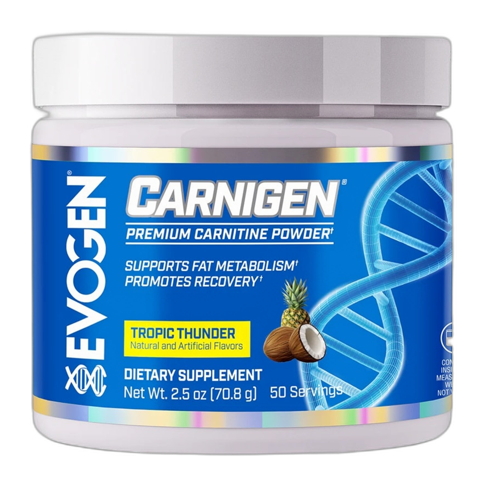 Evogen Carnigen Powder, Tropic Thunder - 70.8g