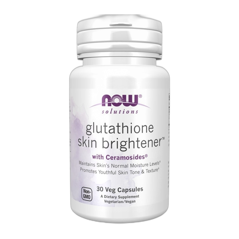 NOW Foods Glutathione Skin Brightener with Ceramosides - 30 vcaps