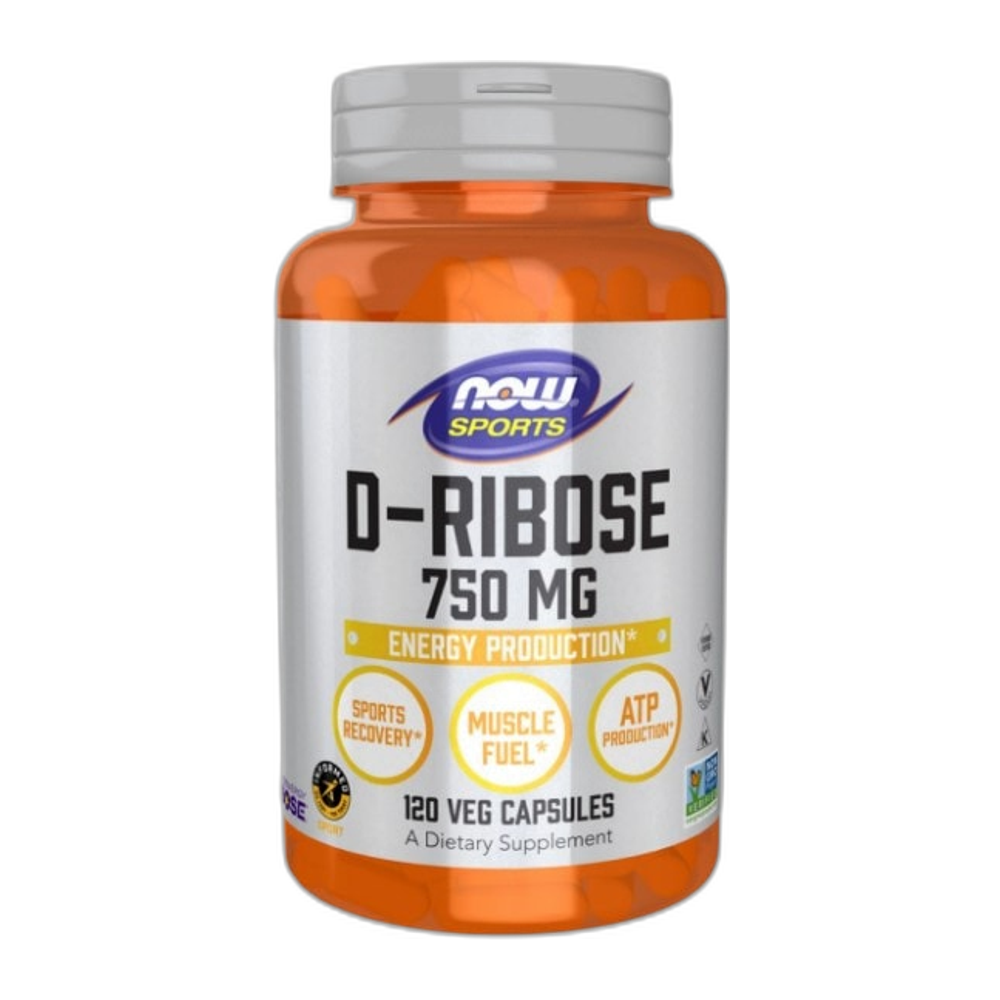 NOW Foods D-Ribose, 750mg - 120 vcaps