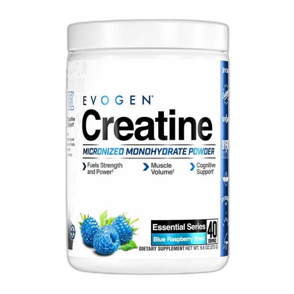 Evogen Creatine Monohydrate, Blue Raspberry Blast - 272g