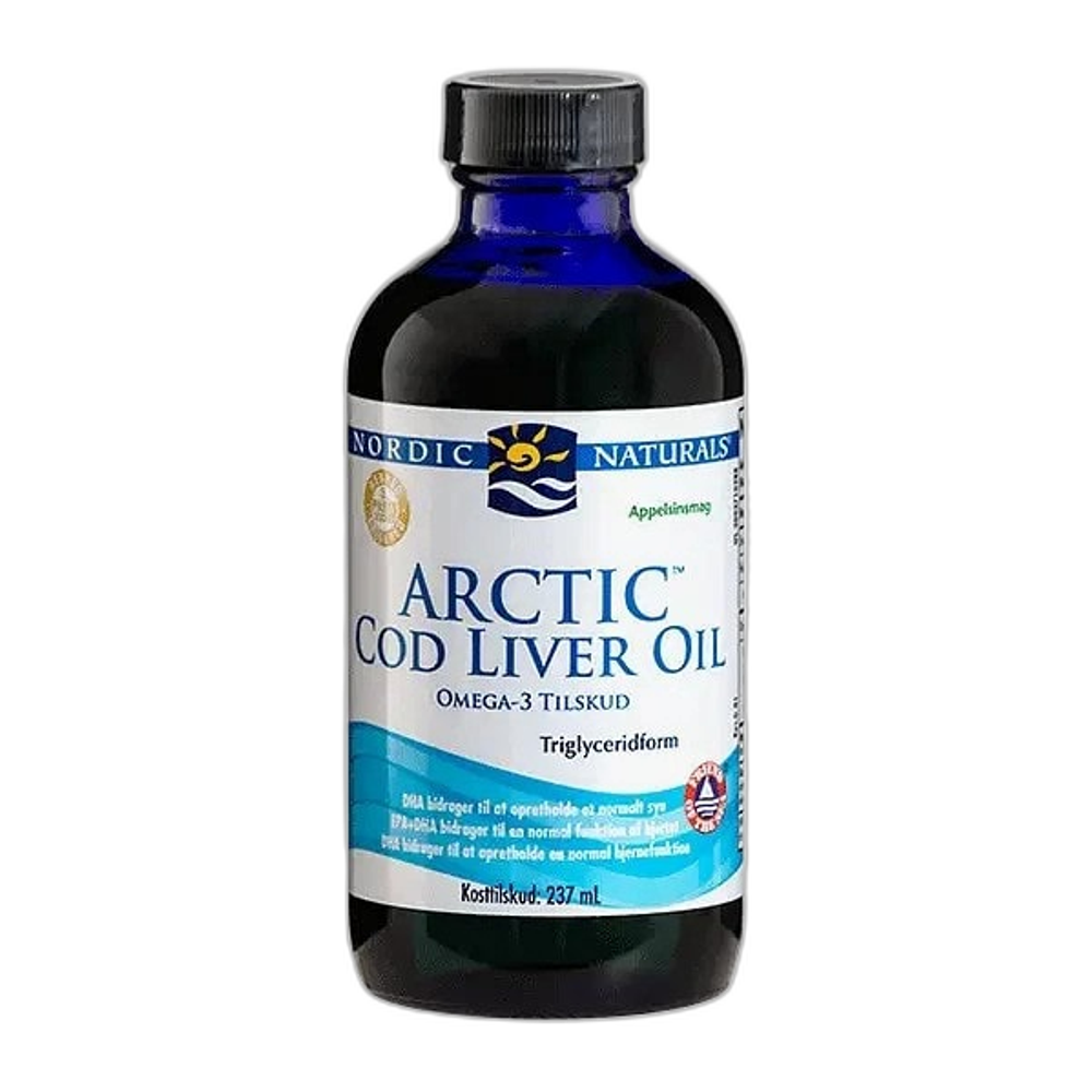 Nordic Naturals (Danish Label) Arctic Cod Liver Oil, 1060mg Orange - 237 ml.