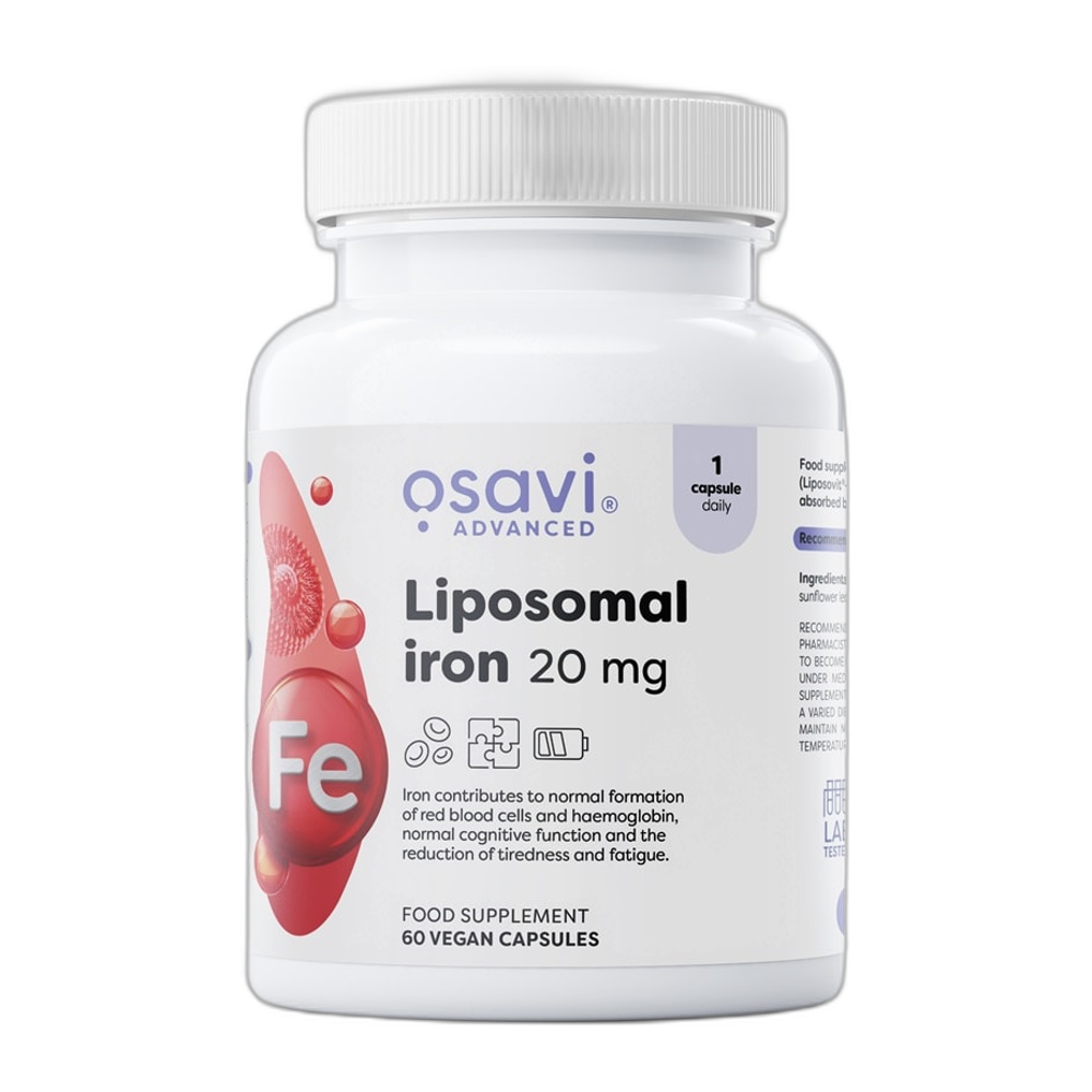 Osavi Liposomal Iron, 20mg - 60 vegan caps