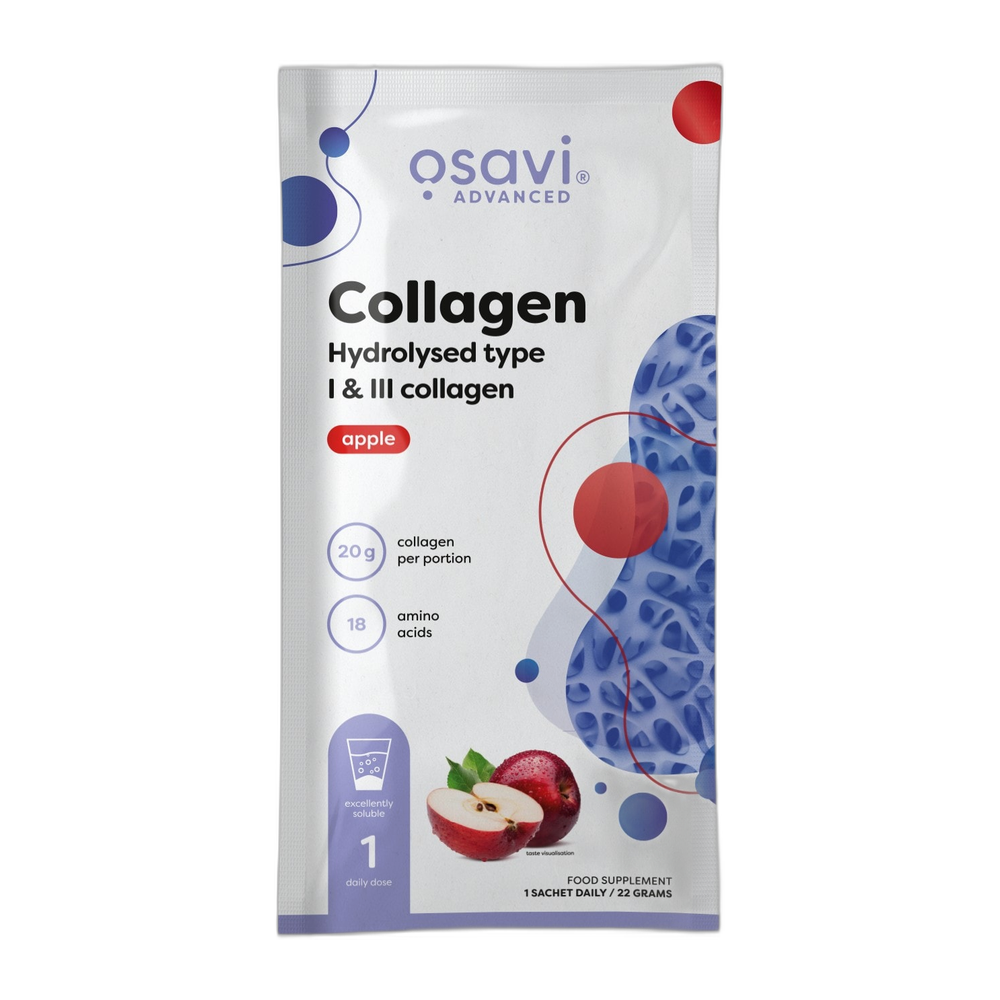 Osavi Collagen Hydrolysed Type I & III, Apple - 22g (1 serving)