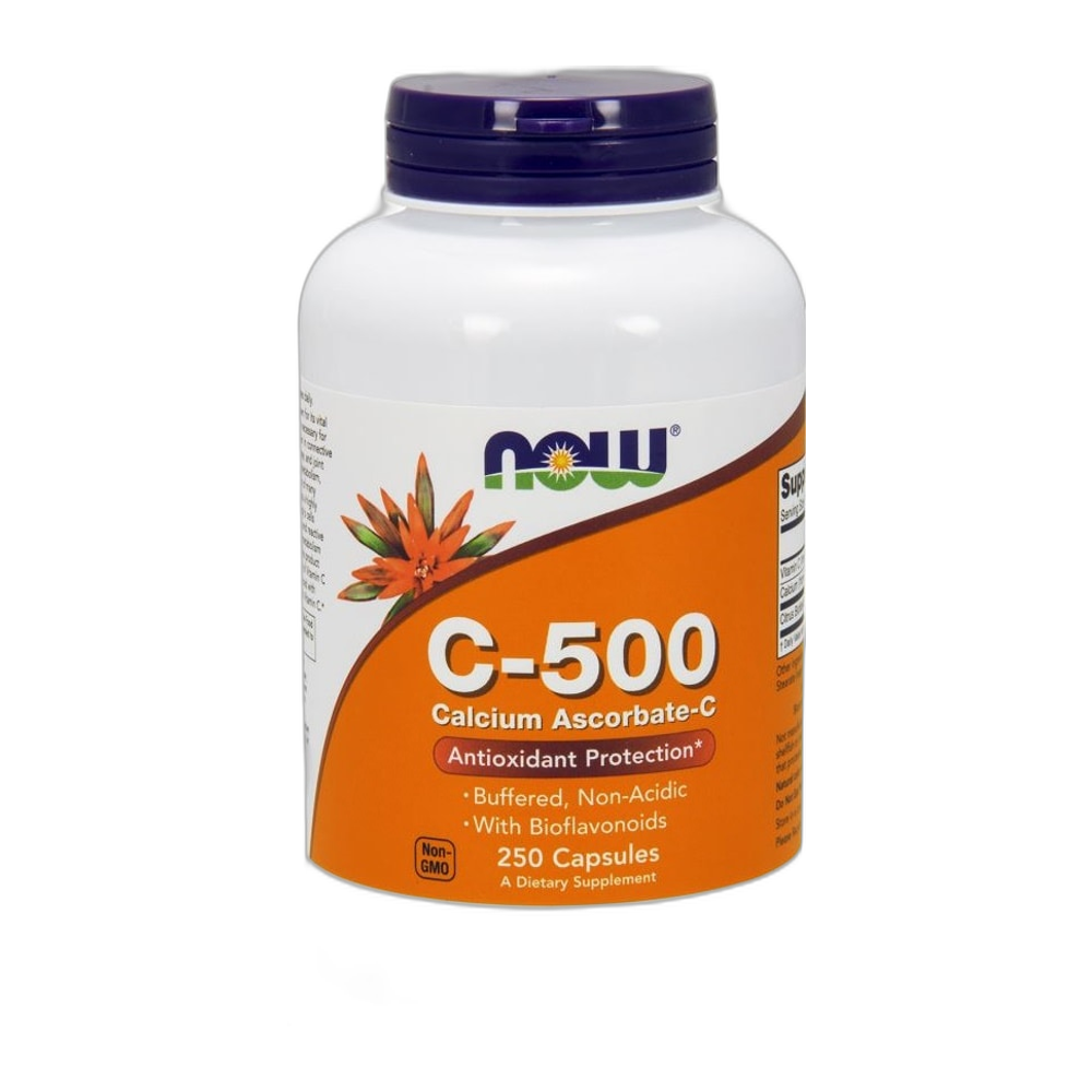 NOW Foods Vitamin C-500 Calcium Ascorbate-C - 250 caps