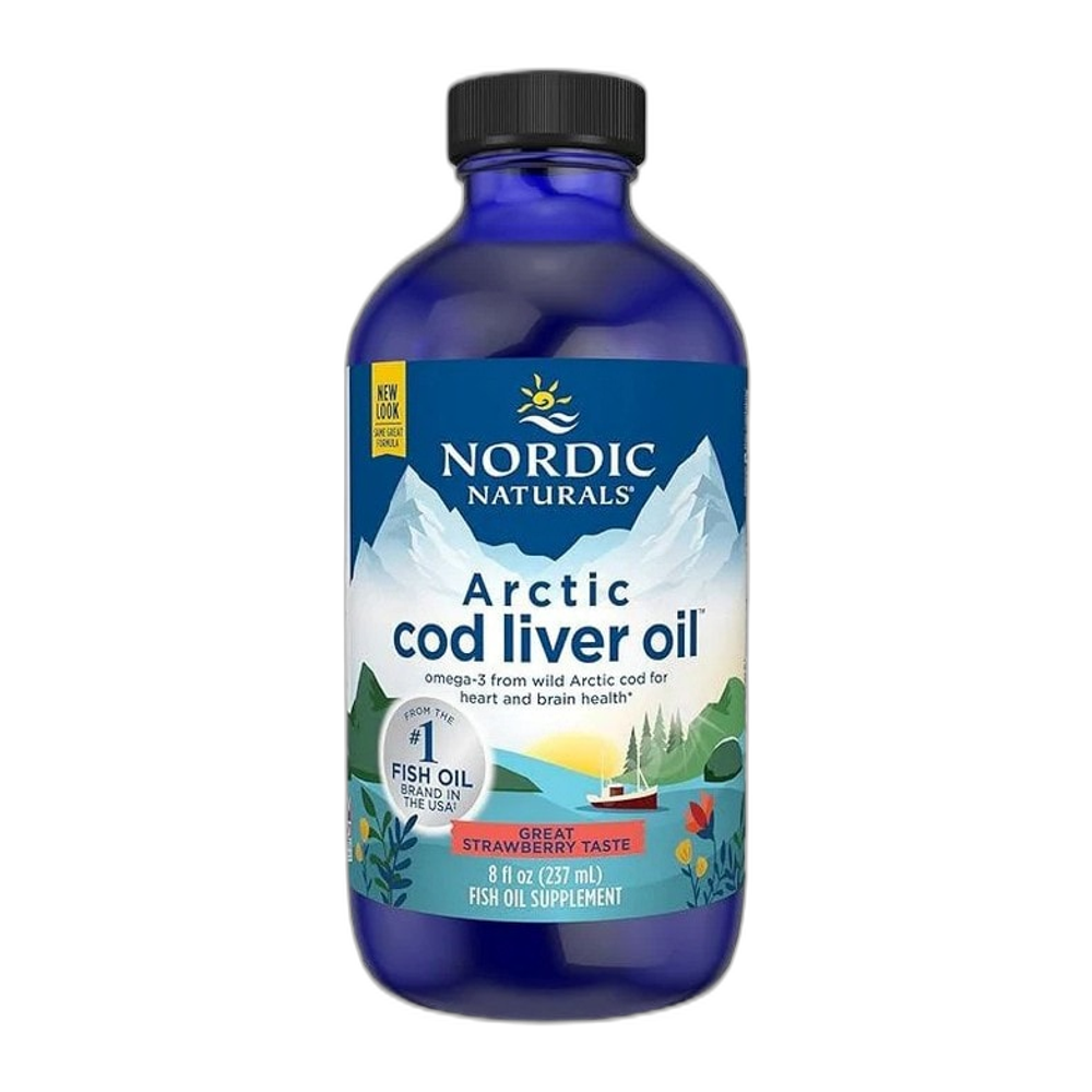 Nordic Naturals Arctic Cod Liver Oil, 1060mg Strawberry - 237 ml.