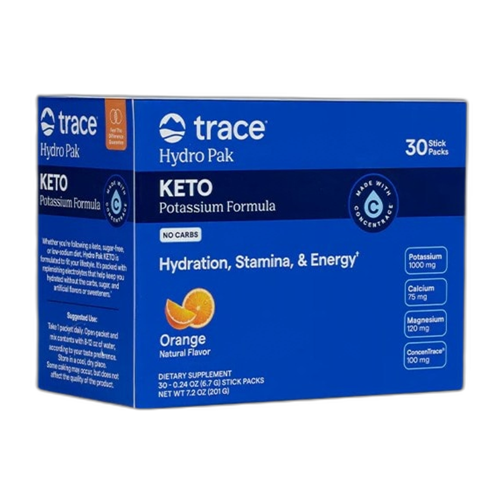 Trace Minerals Hydro Pak Keto, Orange - 30 packets