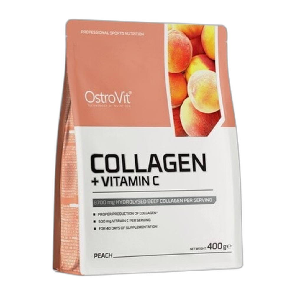 OstroVit Collagen + Vitamin C, Peach - 400g