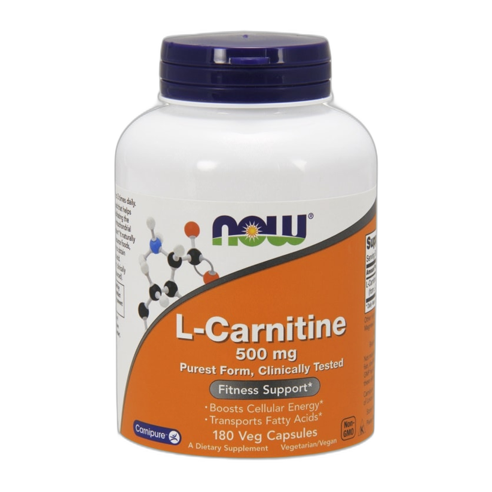 NOW Foods L-Carnitine, 500mg - 180 vcaps
