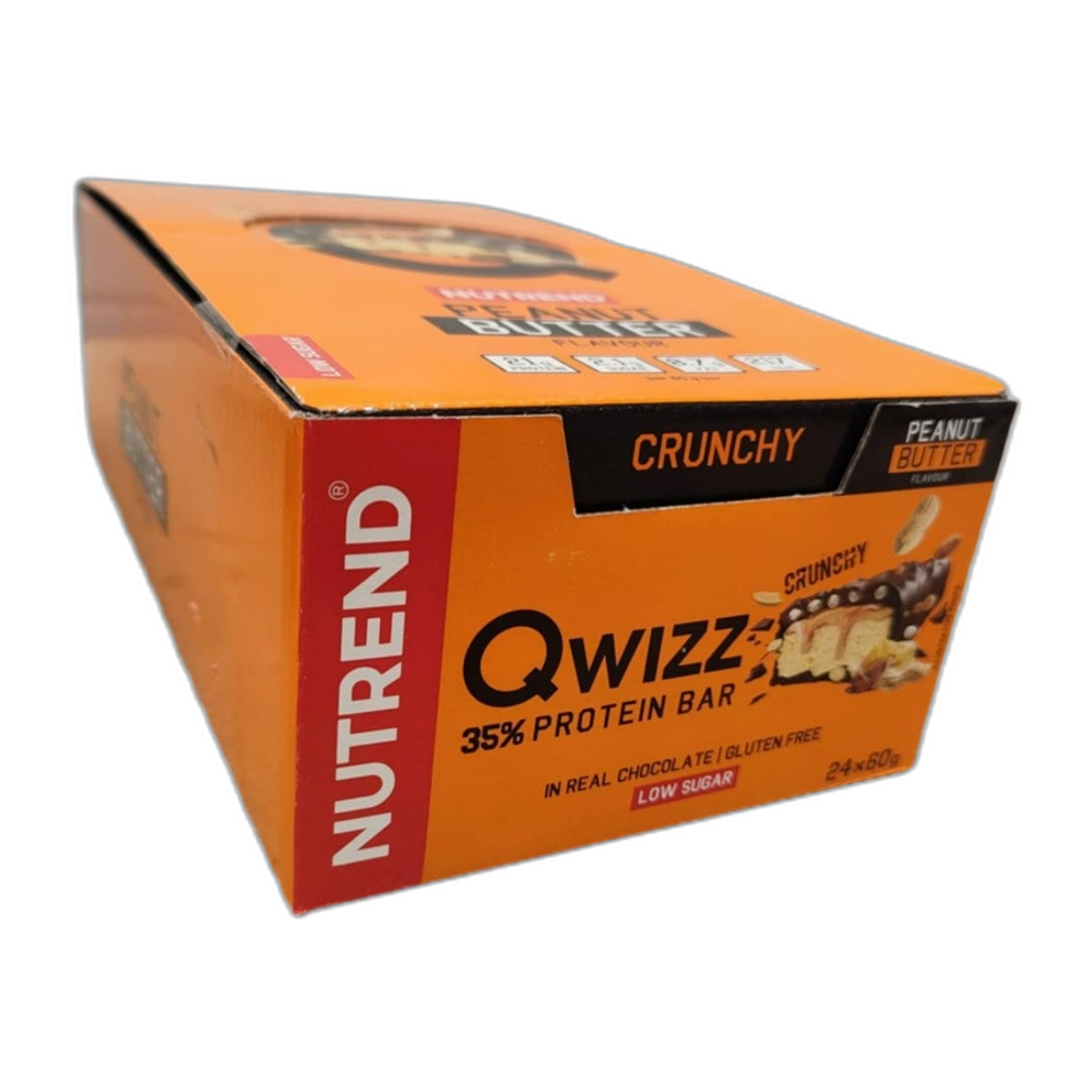 Nutrend Qwizz 35% Protein Bar, Peanut Butter - 24x 60g