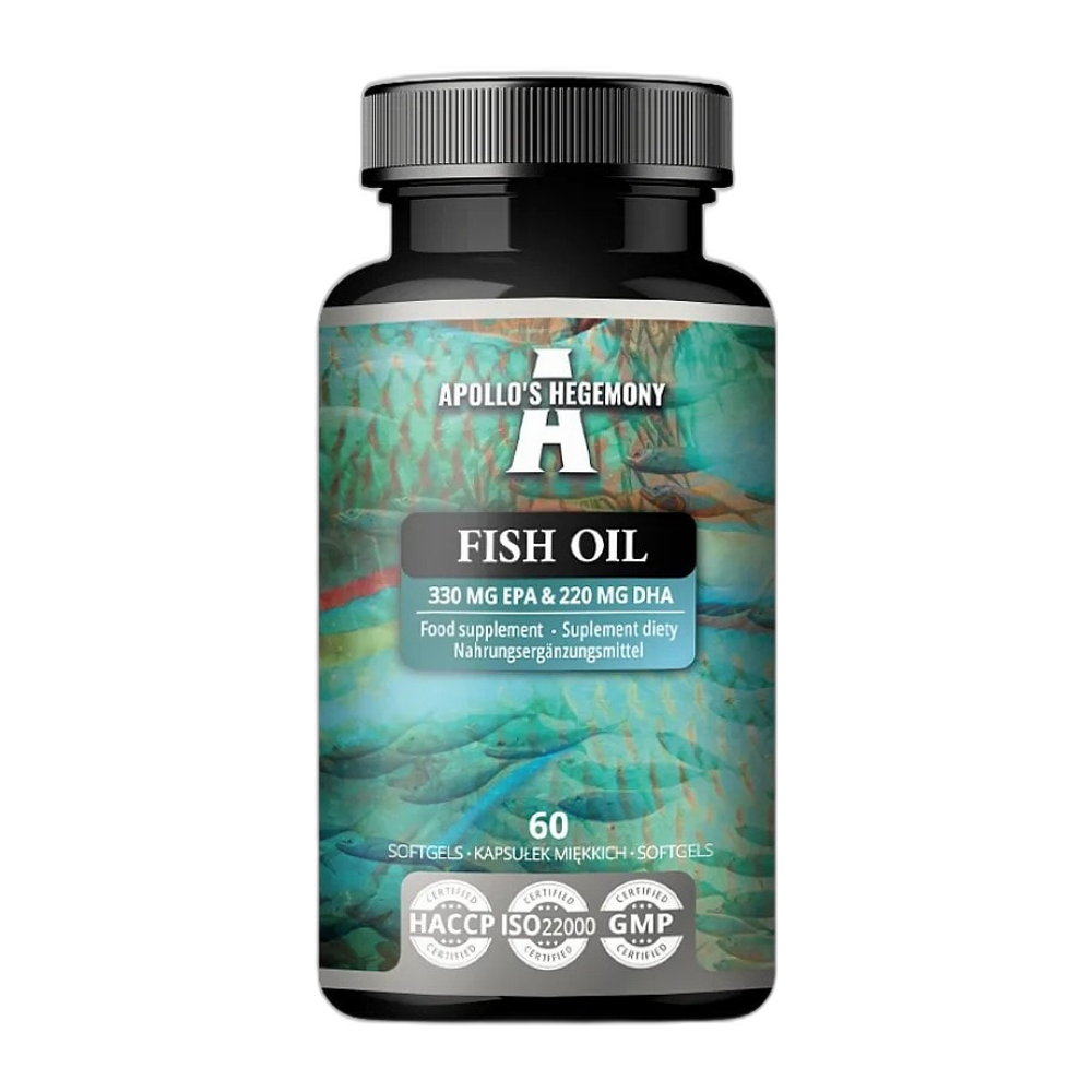 Apollo's Hegemony Fish Oil, 330mg EPA & 220mg DHA - 60 softgels