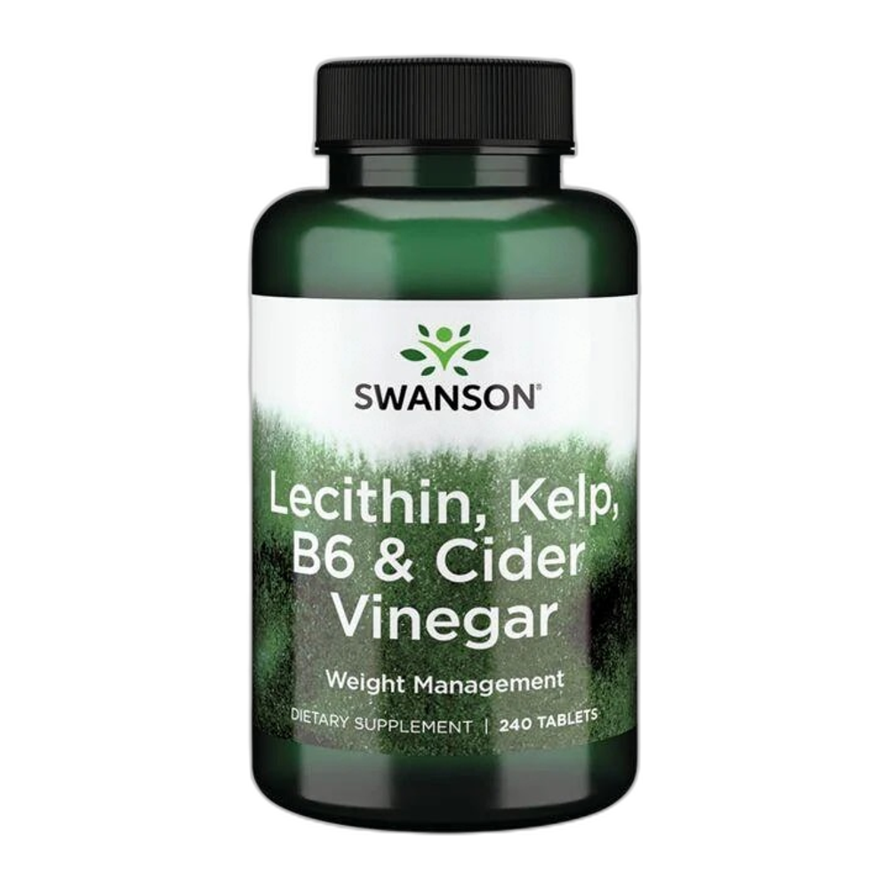 Swanson Lecithin, Kelp, B6 & Cider Vinegar - 240 tablets