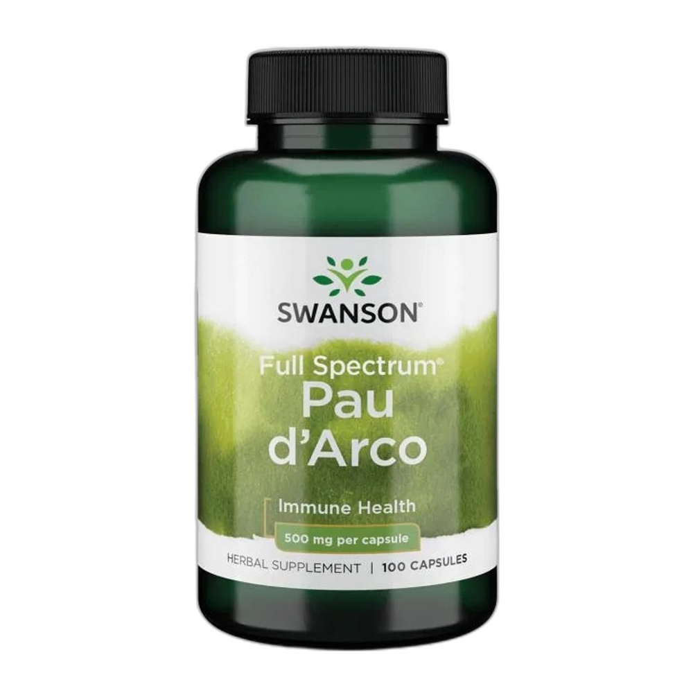 Swanson Full Spectrum Pau d'Arco, 500mg - 100 caps