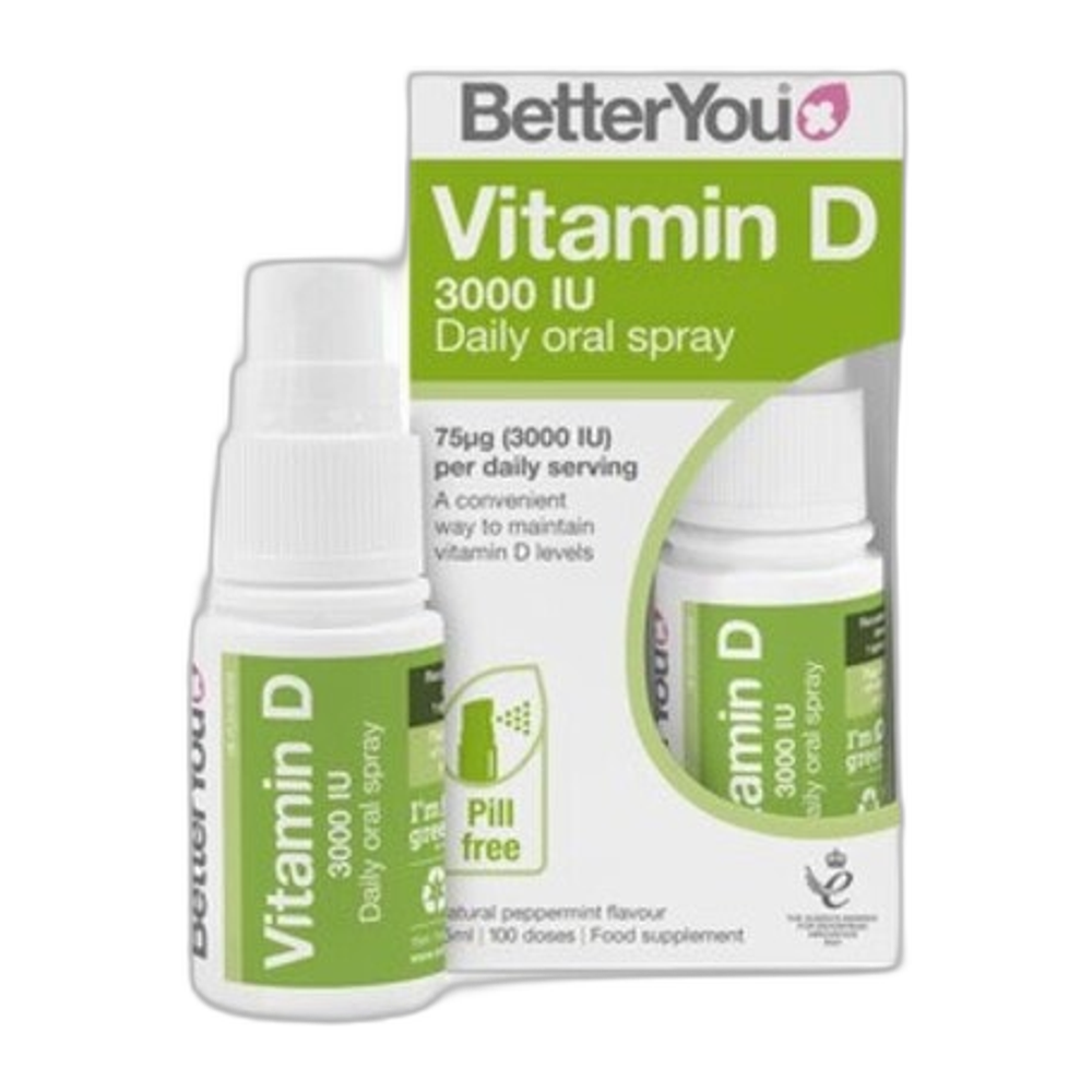 BetterYou Vitamin D, 3000 IU Daily Oral Spray - 15 ml.