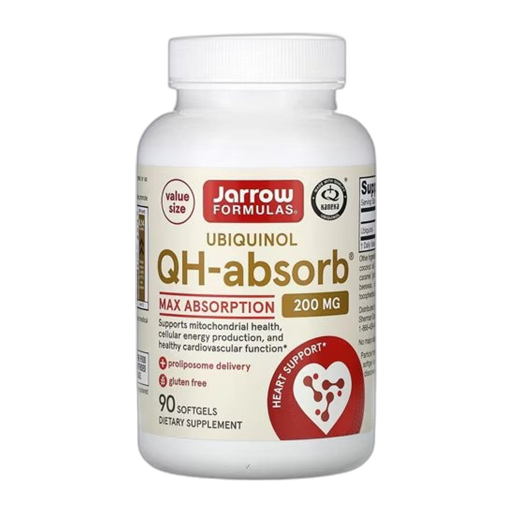 Jarrow Formulas Ubiquinol QH-absorb, 200mg - 90 softgels