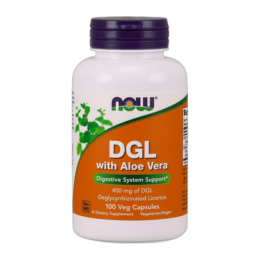 NOW Foods DGL with Aloe Vera - 100 vcaps