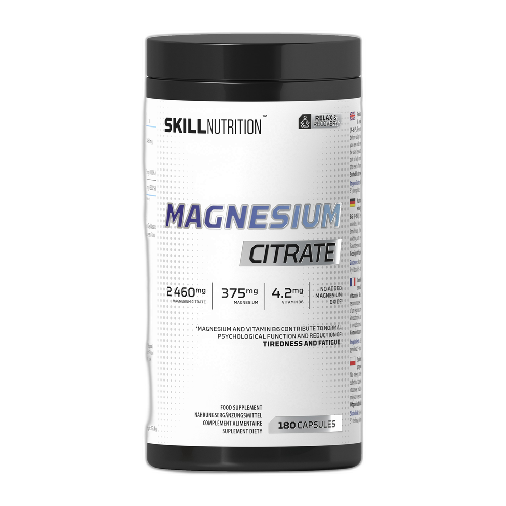 Skill Nutrition Magnesium Citrate - 180 caps