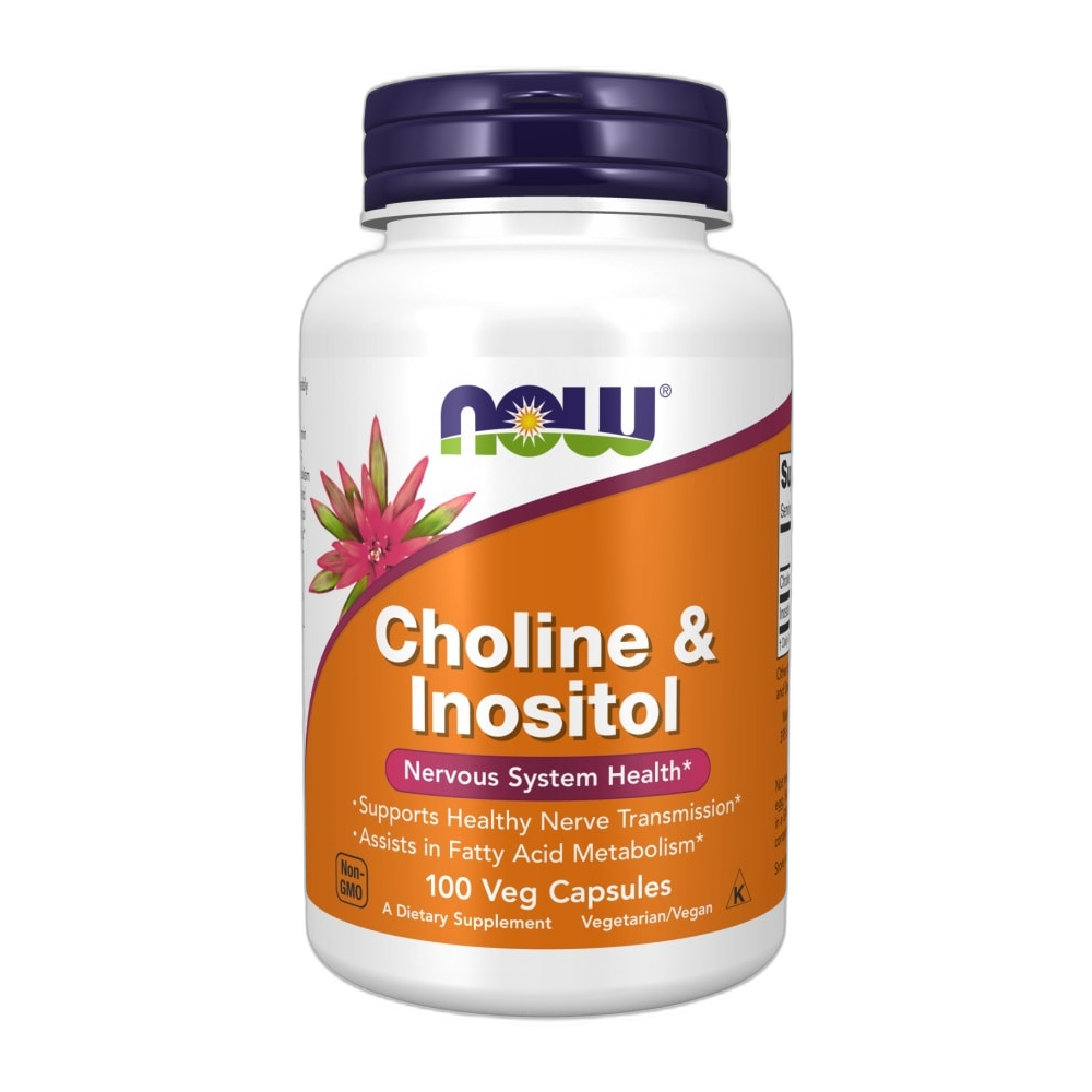 NOW Foods Choline and Inositol - 100 vcaps