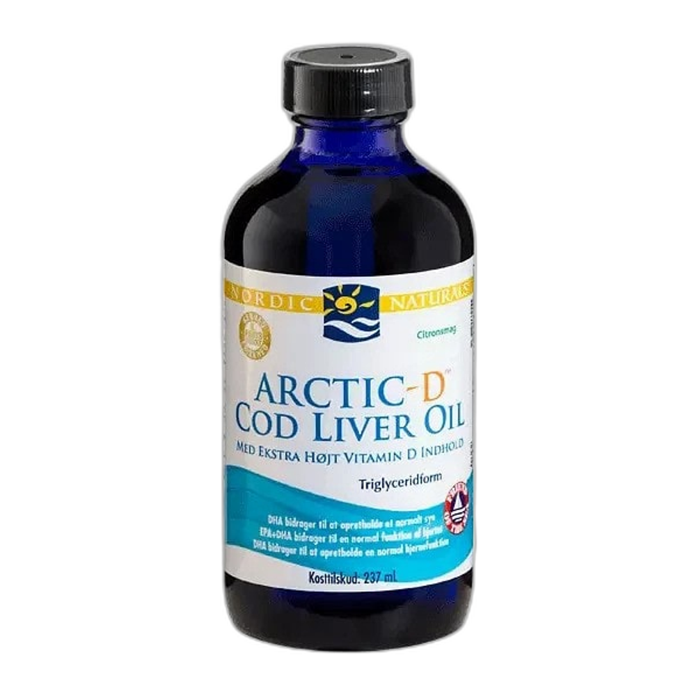 Nordic Naturals (Danish Label) Arctic-D Cod Liver Oil, Lemon - 237 ml.