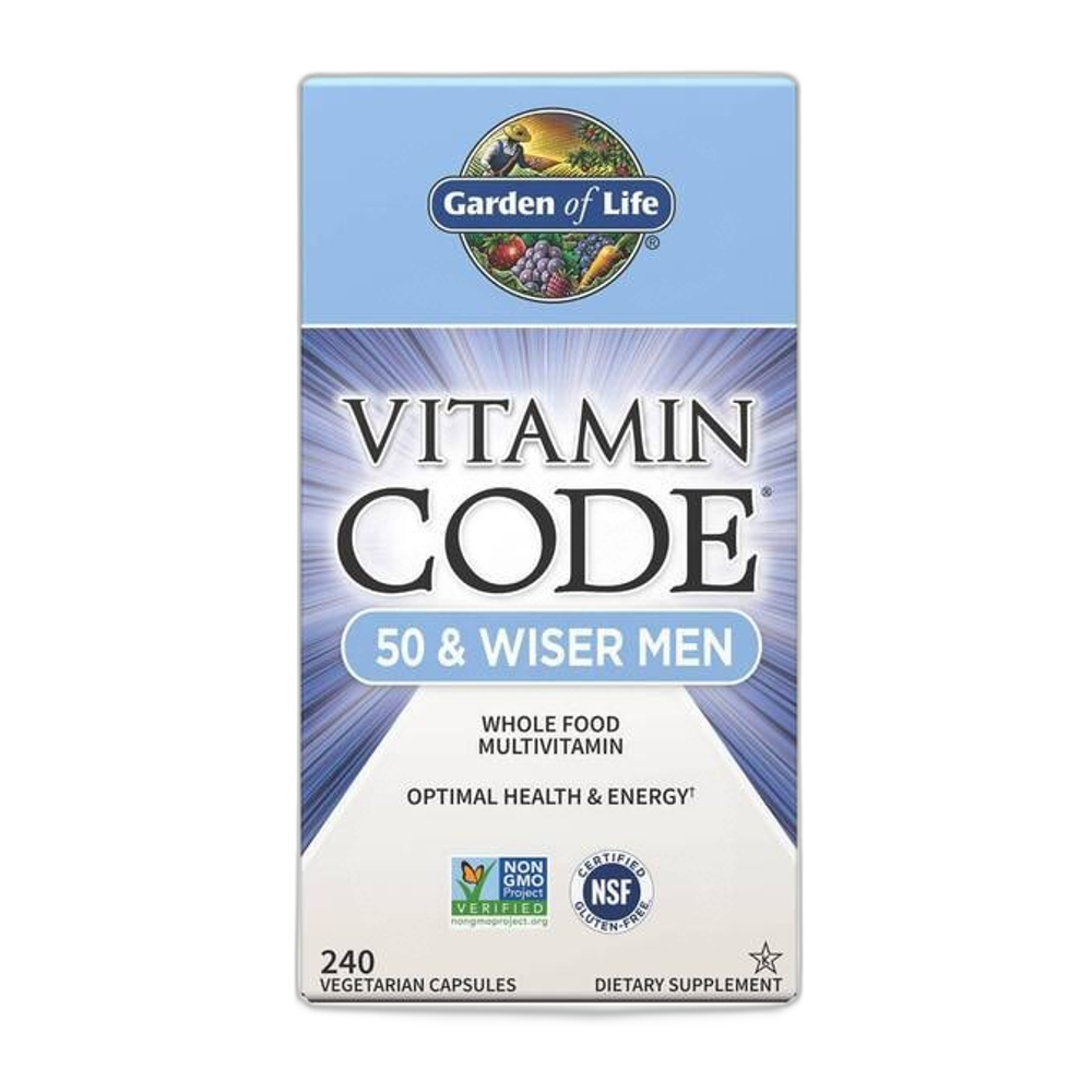 Garden of Life Vitamin Code 50 & Wiser Men - 240 vcaps