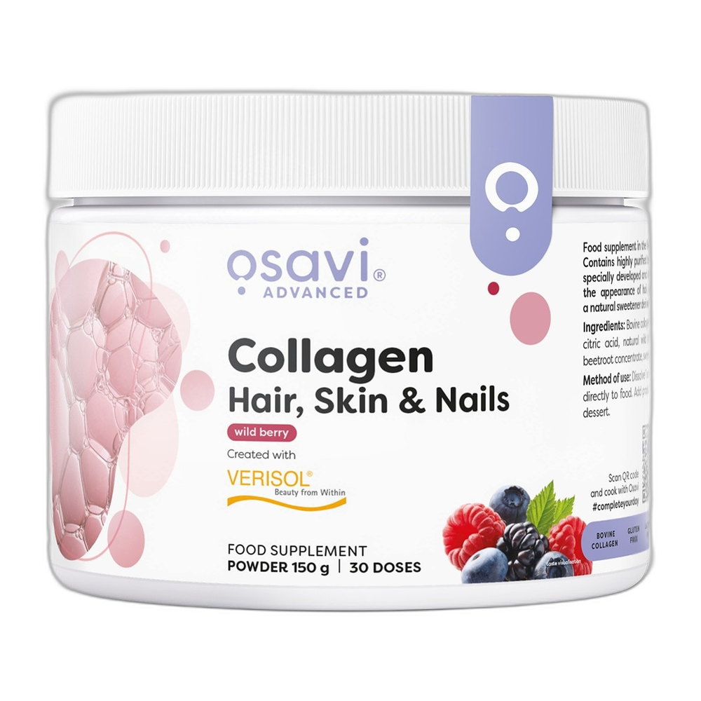 Osavi Collagen Peptides (Hair Skin & Nails), Wild Berry - 150g