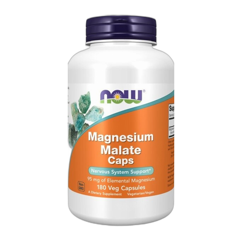 NOW Foods Magnesium Malate Caps - 180 vcaps