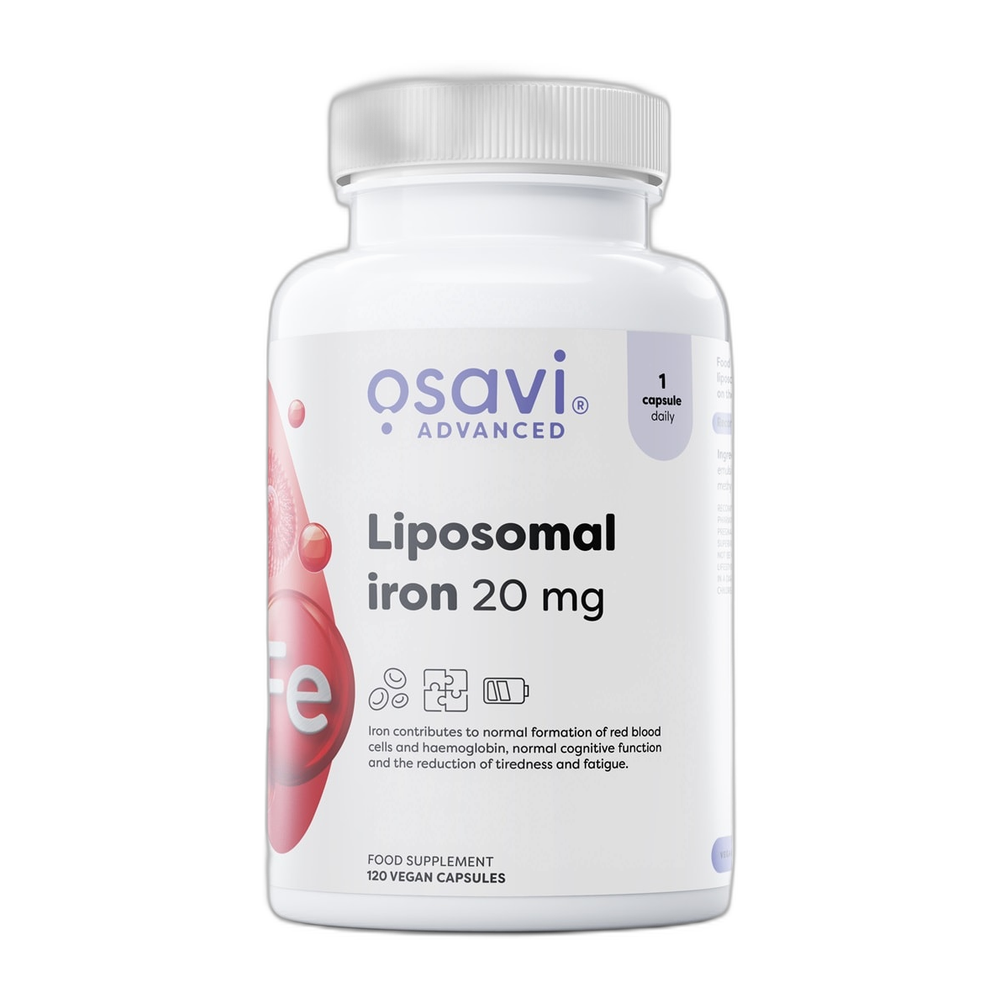 Osavi Liposomal Iron, 20mg - 120 vegan caps