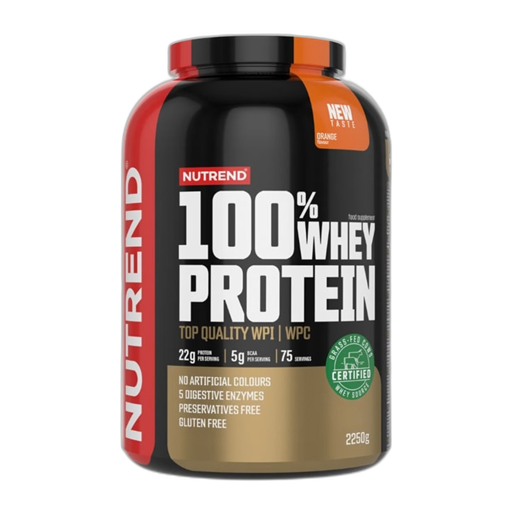 Nutrend 100% Whey Protein, Orange - 2250g