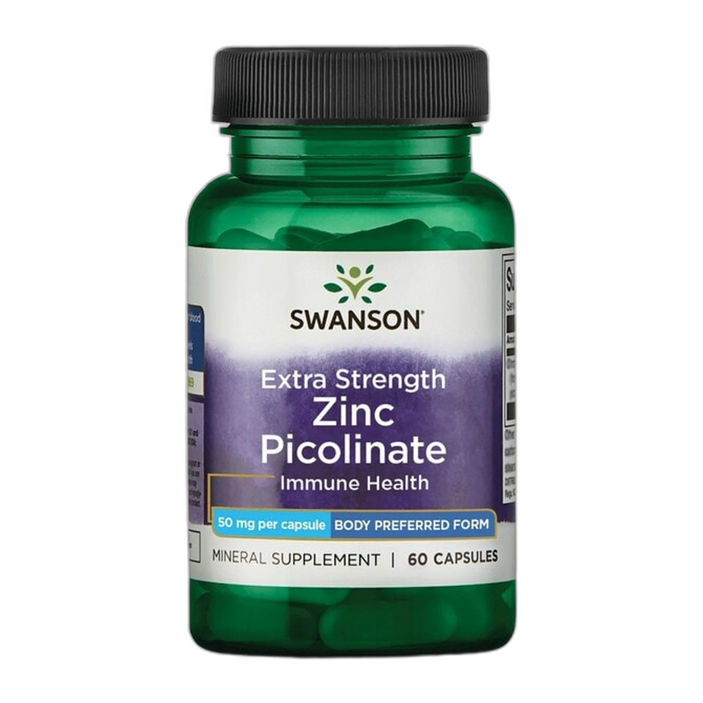 Swanson Zinc Picolinate Body Preferred Form, 50mg Extra Strength - 60 caps