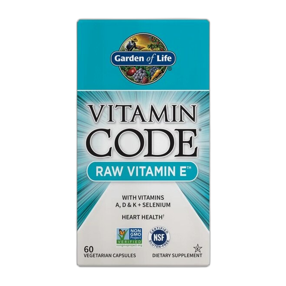 Garden of Life Vitamin Code Raw Vitamin E - 60 vcaps