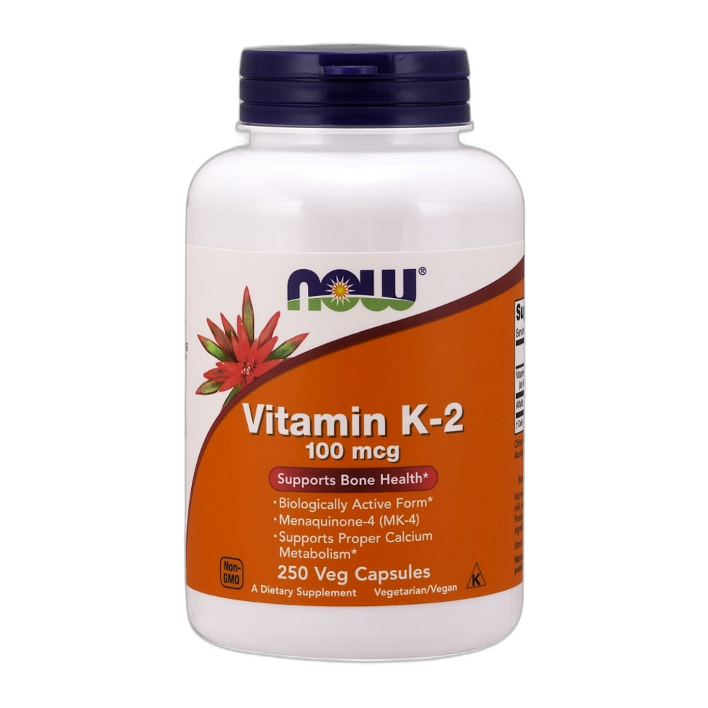 NOW Foods Vitamin K-2, 100mcg - 250 vcaps