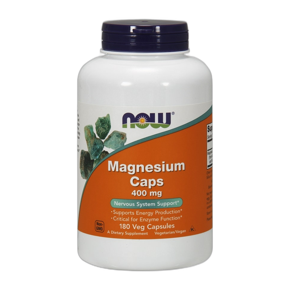 NOW Foods Magnesium, 400mg - 180 vcaps