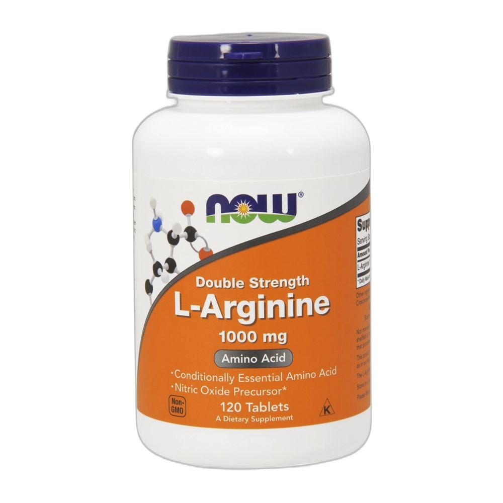 NOW Foods L-Arginine, 1000mg - 120 tablets