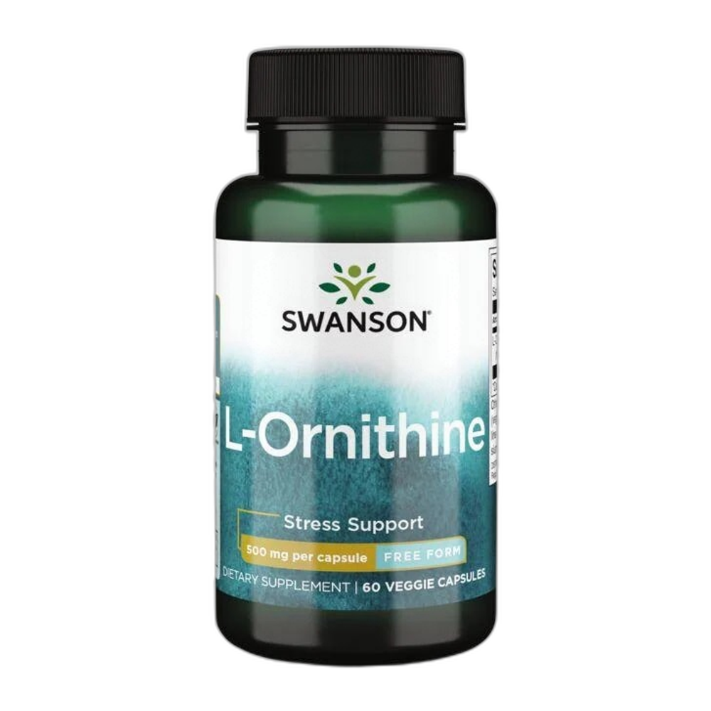 Swanson L-Ornithine, 500mg - 60 vcaps
