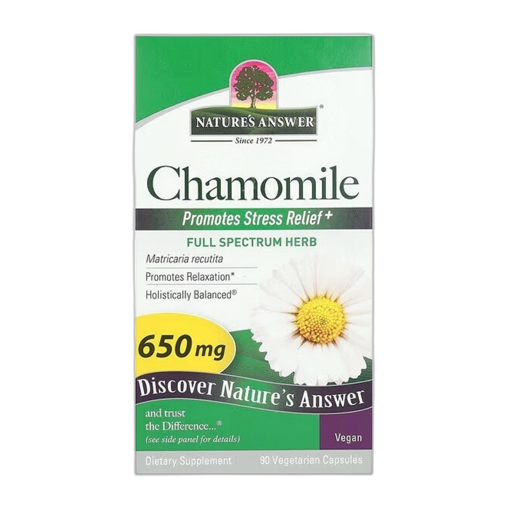 Nature's Answer Chamomile, 650mg - 90 vcaps