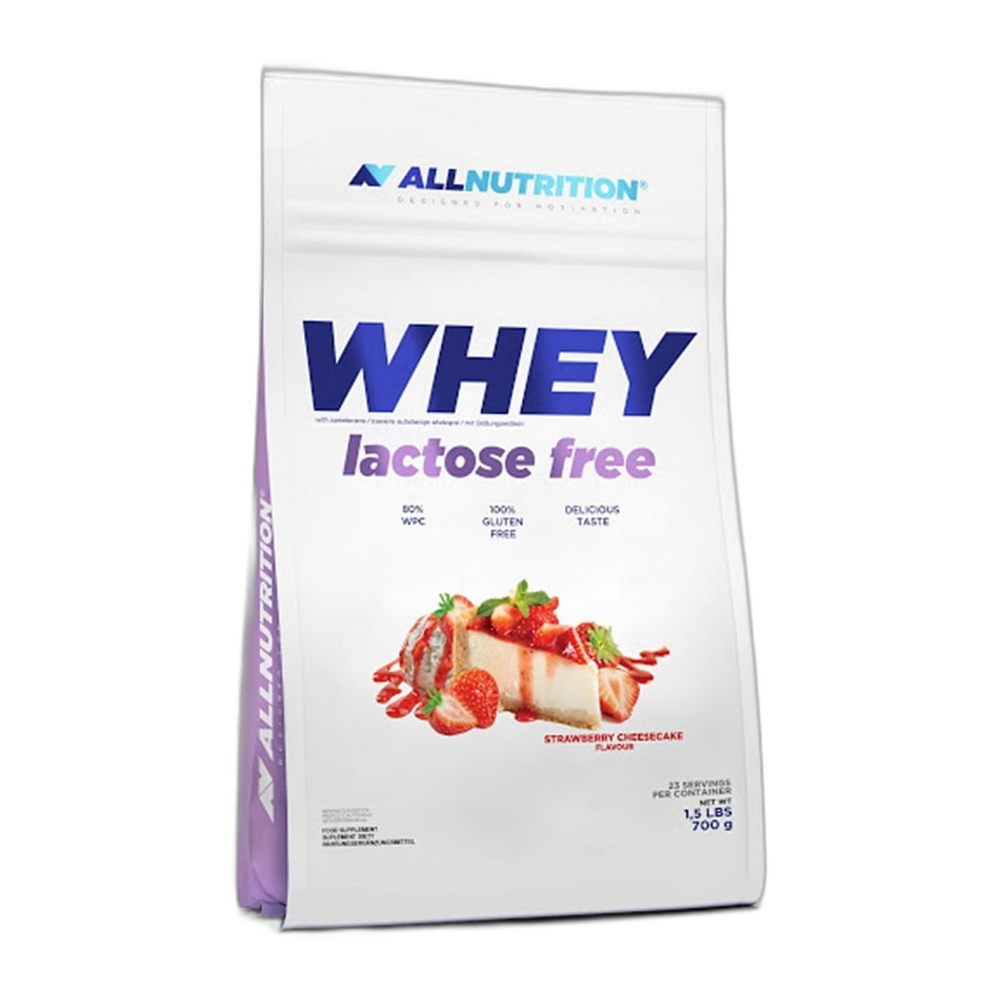 Allnutrition Whey Lactose Free, Strawberry Cheesecake - 700g