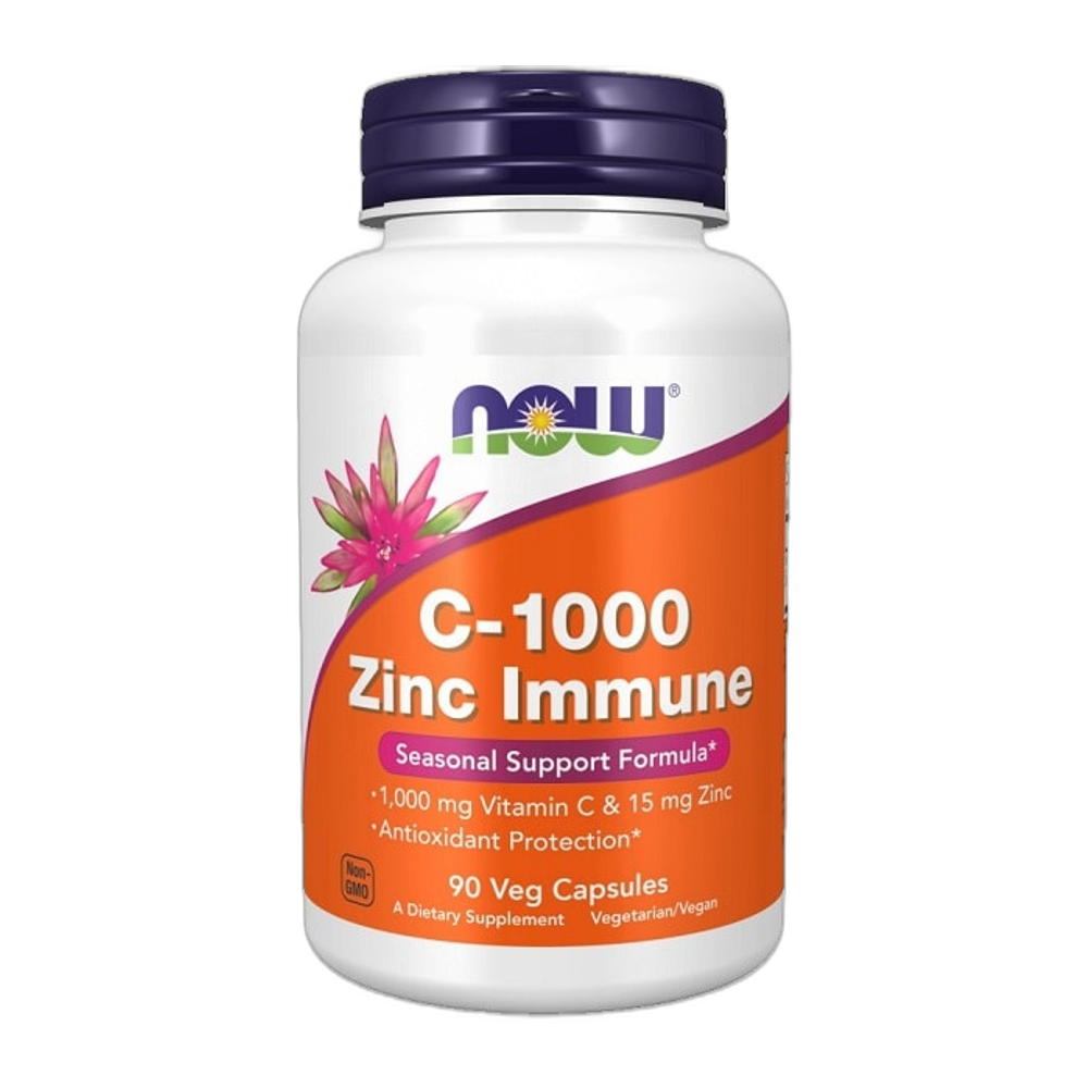 NOW Foods C-1000 Zinc Immune - 90 vcaps