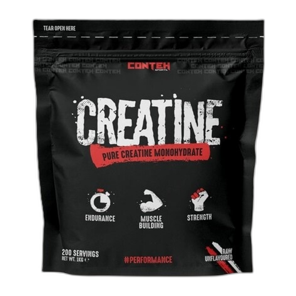 Conteh Sports Creatine Monohydrate, Raw Unflavoured - 1000g