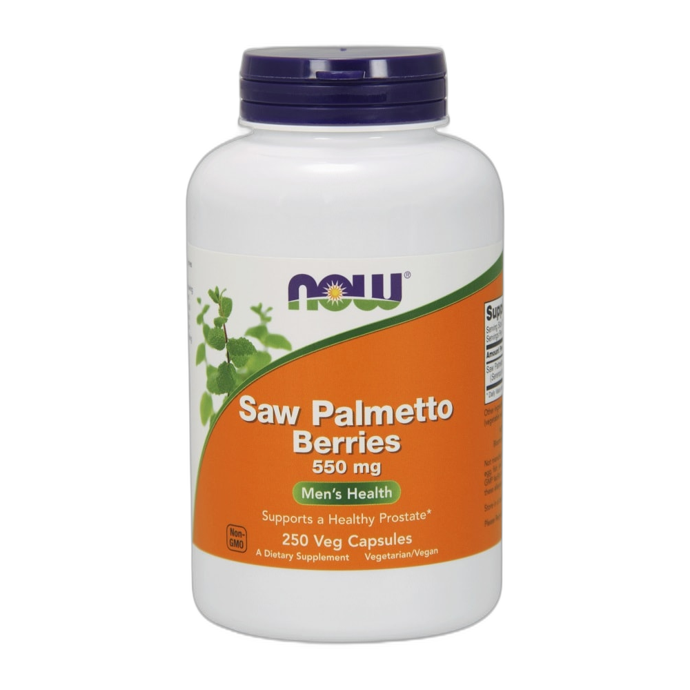 NOW Foods Saw Palmetto Berries, 550mg - 250 vcaps