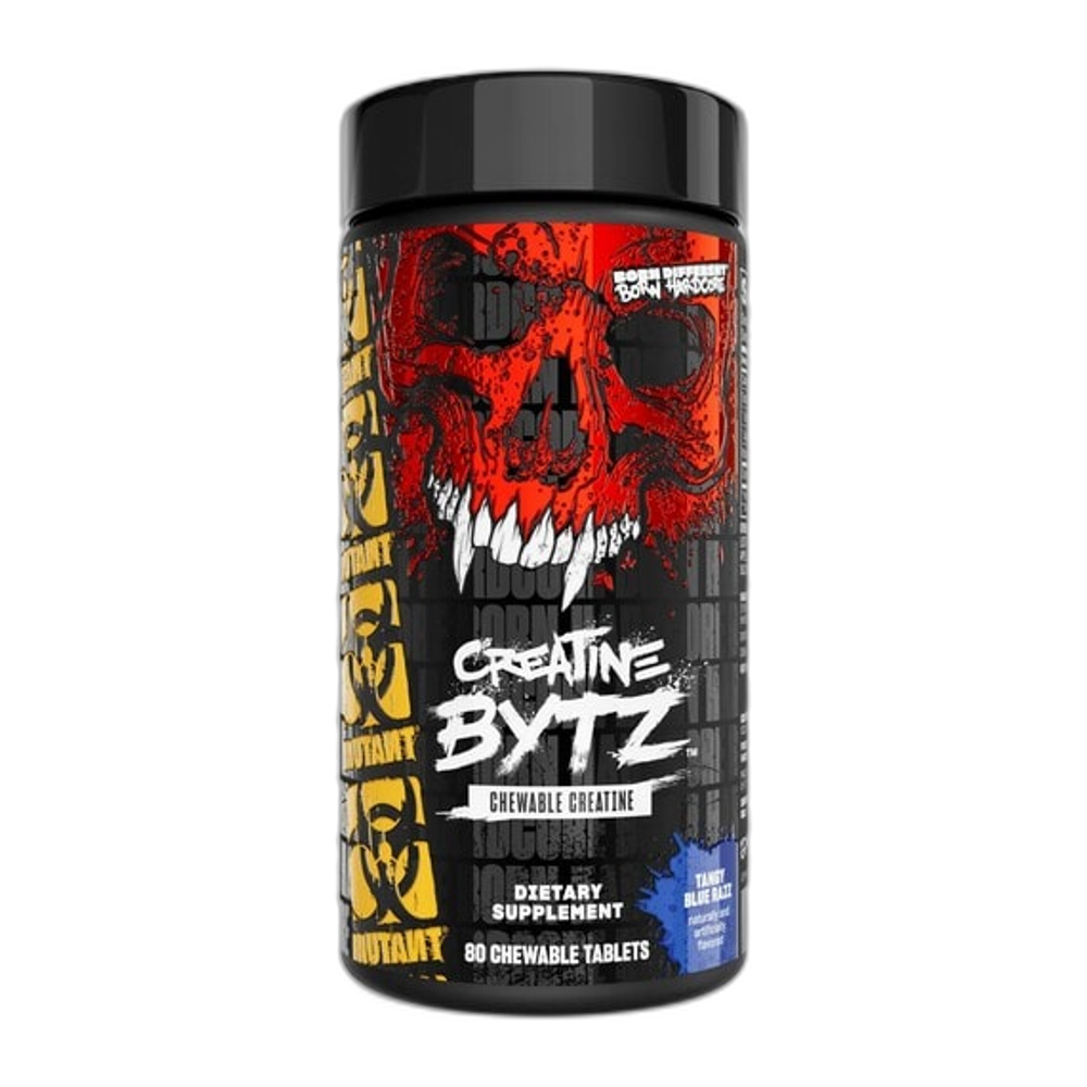 Mutant Creatine Bytz Chewables, Tang Blue Razz (EAN 810154772100) - 80 chewables