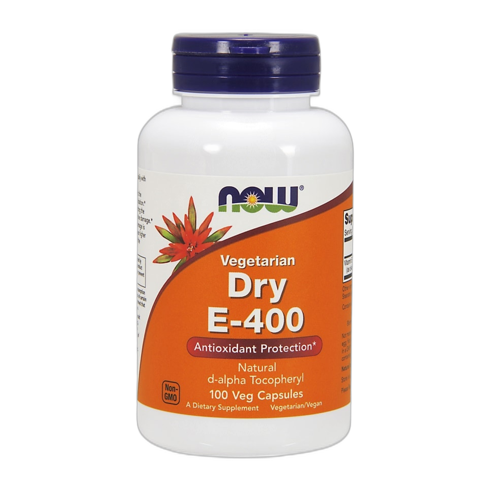 NOW Foods Vitamin E-400 Dry, Vegetarian - 100 vcaps